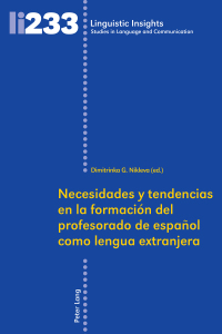 Cover image: Necesidades y tendencias en la formación del profesorado de español como lengua extranjera 1st edition 9783034329484