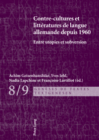 Immagine di copertina: Contre-cultures et littératures de langue allemande depuis 1960 1st edition 9783034316231