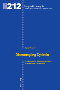 Imagen de portada: Disentangling Dyslexia 1st edition 9783034320641