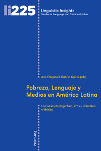 Immagine di copertina: Pobreza, Lenguaje y Medios en América Latina 1st edition 9783034321426
