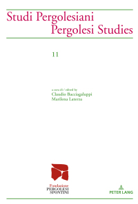صورة الغلاف: Studi Pergolesiani- Pergolesi Studies 1st edition 9783034330770