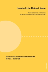 Cover image: Unheimliche Heimaträume 1st edition 9783034331418
