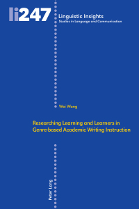 Titelbild: Researching Learning and Learners in Genre-based Academic Writing Instruction 1st edition 9783034332972