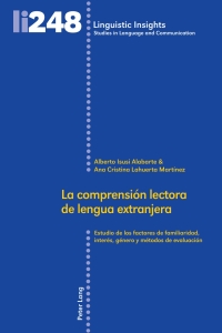 Immagine di copertina: La comprensión lectora de lengua extranjera 1st edition 9783034334938