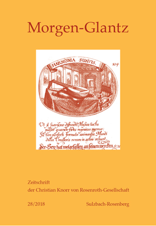 Cover image: Morgen-Glantz 28 (2018) 1st edition 9783034335584