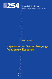Cover image: Explorations in Second Language Vocabulary Research 1st edition 9783034329408