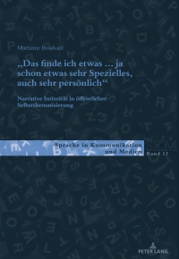 Immagine di copertina: «Das finde ich etwas (.) ja schon etwas sehr Spezielles, auch sehr persönlich.» 1st edition 9783034336352