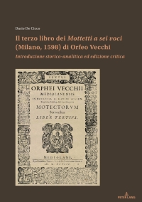 Omslagafbeelding: Il terzo libro dei Mottetti a sei voci (Milano, 1598) di Orfeo Vecchi 1st edition 9783034330930