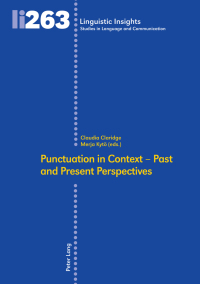 صورة الغلاف: Punctuation in Context  Past and Present Perspectives 1st edition 9783034337908