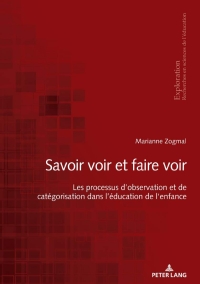Immagine di copertina: «Savoir voir et faire voir » 1st edition 9783034338660