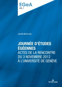 Omslagafbeelding: Journée détudes égéennes 1st edition 9783034337762