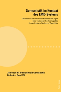 Cover image: Germanistik im Kontext des LMD-Systems 1st edition 9783034338837