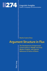 Imagen de portada: Argument Structure in Flux 1st edition 9783034341899