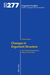 Cover image: Changes in Argument Structure 1st edition 9783034340953