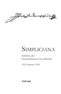 Imagen de portada: Simpliciana XLII (2020) 1st edition 9783034342940