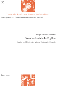 Cover image: Das mittellateinische Epyllion