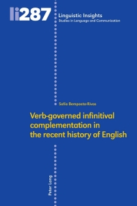 Imagen de portada: Verb‐governed infinitival complementation in the recent history of English 1st edition 9783034342278