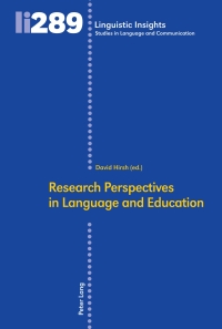 Cover image: Research Perspectives in Language and Education 1st edition 9783034342193