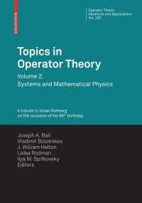 Cover image: Topics in Operator Theory 1st edition 9783034601603