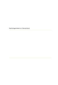 Omslagafbeelding: Nachkriegsmoderne in Deutschland 1st edition 9783034601085