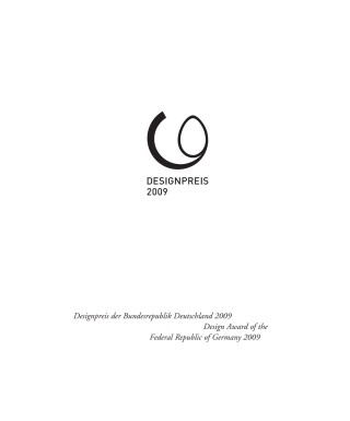 Cover image: Designpreis der Bundesrepublik Deutschland 2009 / Design Award of the Federal Republic of Germany 2009 1st edition 9783764389833