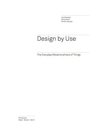 صورة الغلاف: Design by Use 1st edition 9783764388676
