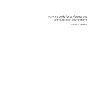 Cover image: Planning Guide for Conference and Communication Environments 1st edition 9783764387587