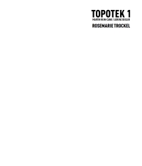 表紙画像: Topotek 1 1st edition 9783034605915