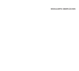 Cover image: Modulierte Oberflächen 1st edition 9783034602204