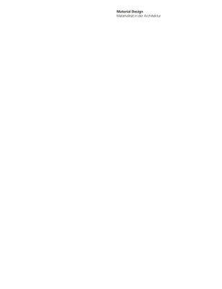 Cover image: Material Design 1st edition 9783034600347