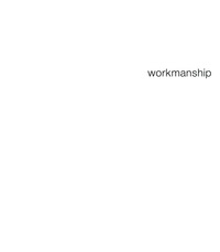 Titelbild: Workmanship 1st edition 9783034604710
