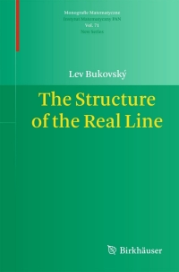 صورة الغلاف: The Structure of the Real Line 9783034803212