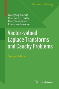 Imagen de portada: Vector-valued Laplace Transforms and Cauchy Problems 2nd edition 9783034800860