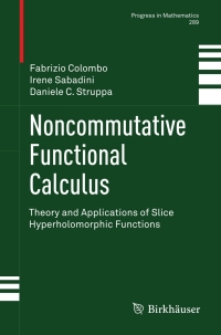 Imagen de portada: Noncommutative Functional Calculus 9783034803243