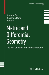Imagen de portada: Metric and Differential Geometry 1st edition 9783034802567