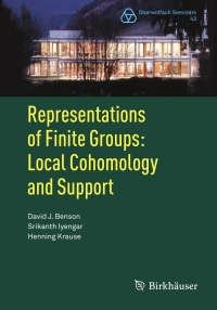 Immagine di copertina: Representations of Finite Groups: Local Cohomology and Support 9783034802598