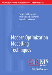 Cover image: Modern Optimization Modelling Techniques 9783034802901