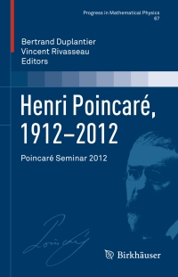 Cover image: Henri Poincaré, 1912–2012 9783034808330