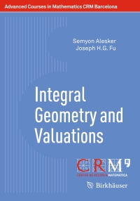Immagine di copertina: Integral Geometry and Valuations 9783034808736