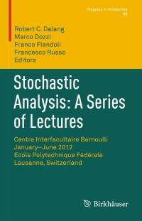 Titelbild: Stochastic Analysis: A Series of Lectures 9783034809085