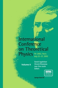 صورة الغلاف: International Conference on Theoretical Physics 1st edition 9783764324339