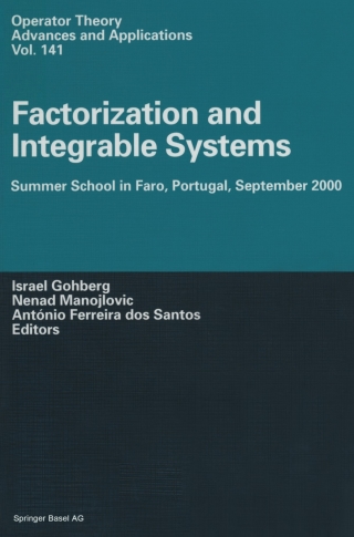 Immagine di copertina: Factorization and Integrable Systems 1st edition 9783764369385