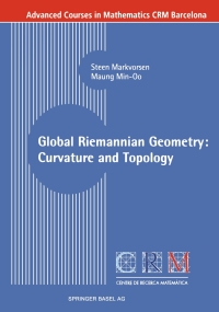 Cover image: Global Riemannian Geometry: Curvature and Topology 9783764321703