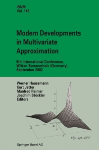 Cover image: Modern Developments in Multivariate Approximation 9783034894272