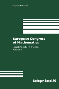 Cover image: European Congress of Mathematics 1st edition 9783764364182