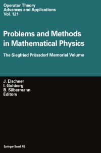 Cover image: Problems and Methods in Mathematical Physics 1st edition 9783764364779