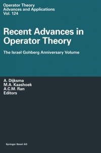 صورة الغلاف: Recent Advances in Operator Theory 1st edition 9783034895163