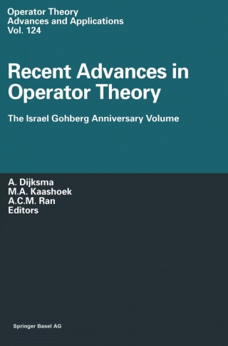 Immagine di copertina: Recent Advances in Operator Theory 1st edition 9783034895163