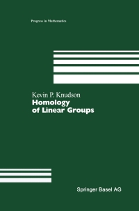 Cover image: Homology of Linear Groups 9783034895231