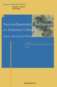 Cover image: Neuroinflammatory Mechanisms in Alzheimer’s Disease 1st edition 9783764360740